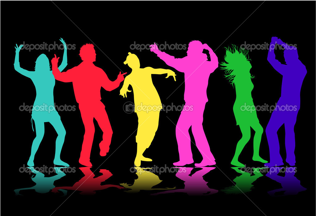 Illustration of people dancing
